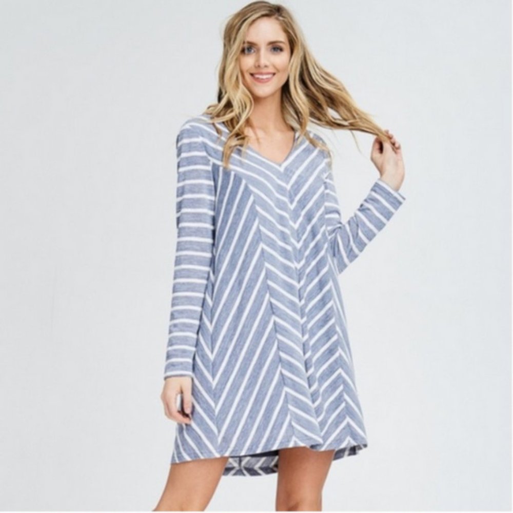MUST GO, SALE ENDS 12/28 Crescent Chevron Dress